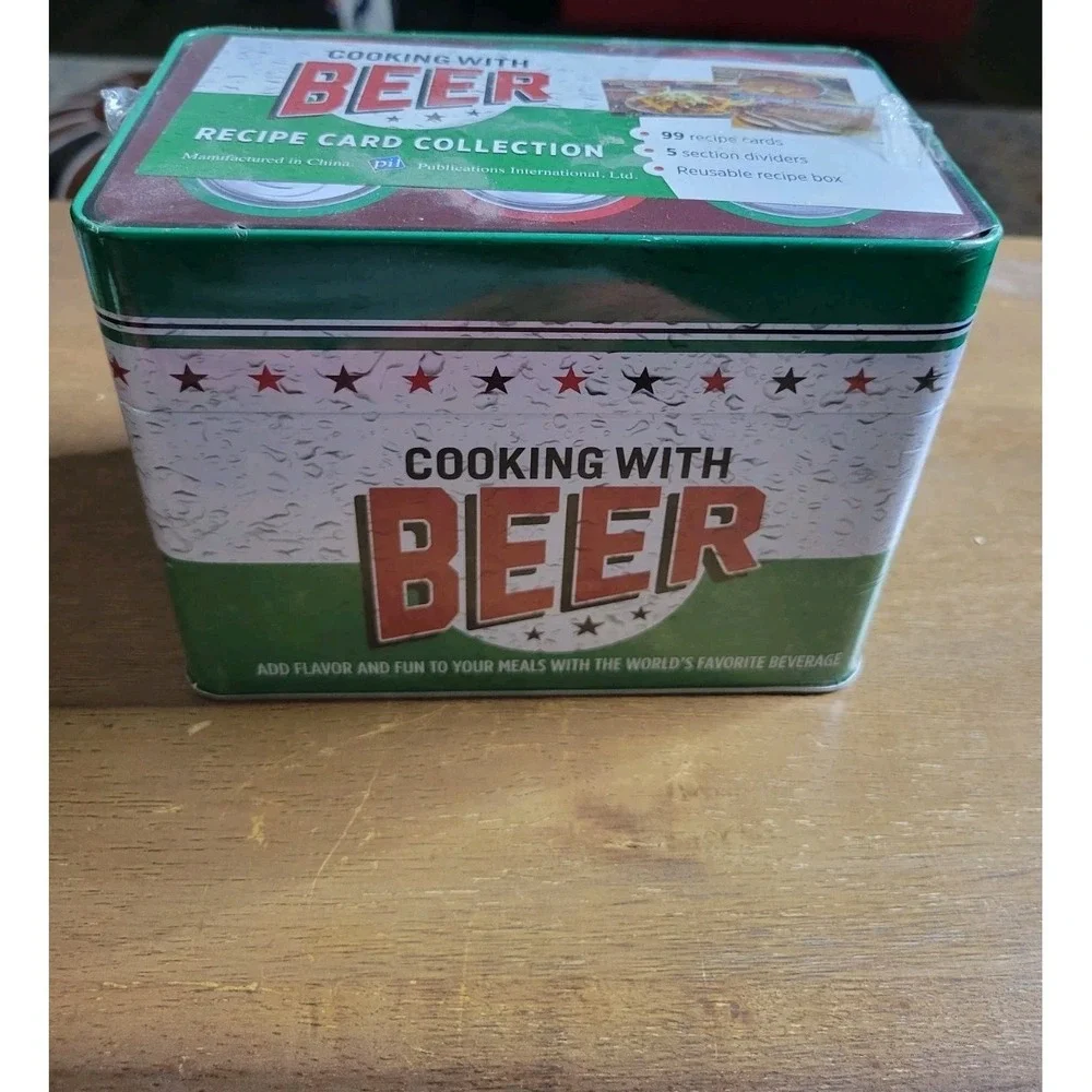 Tin Cooking with Beer Publications International Ltd Recipes (2014)cookbook NEW